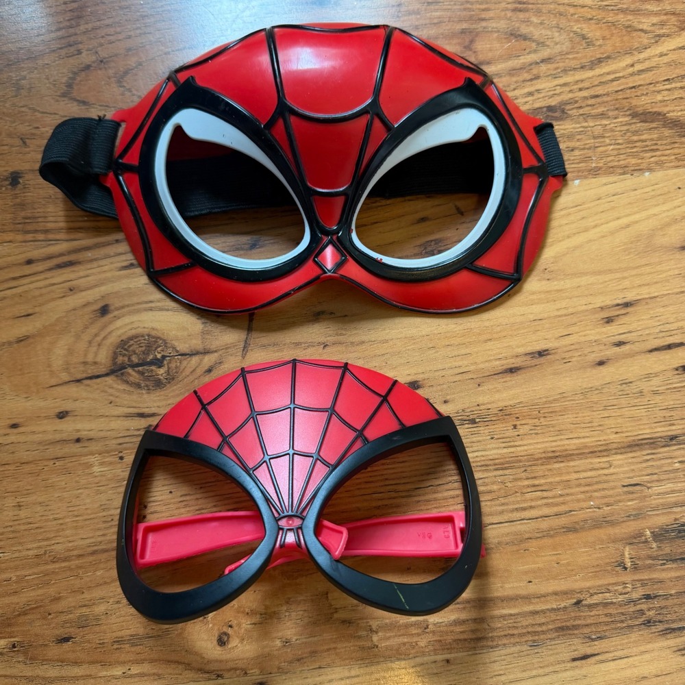 Marvel Spider-Man Mask and Glasses Set Red Black Kids Costume Accessories